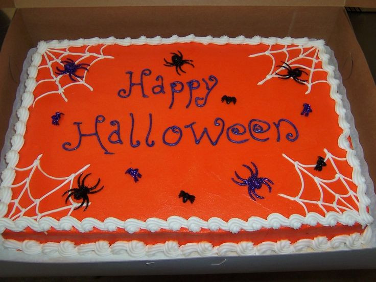 Halloween Birthday Sheet Cakes
 Best 25 Sheet cake designs ideas on Pinterest