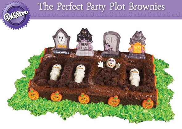 Halloween Brownies Decorating
 The Perfect Plot Brownie Graveyard for Halloween Oh My