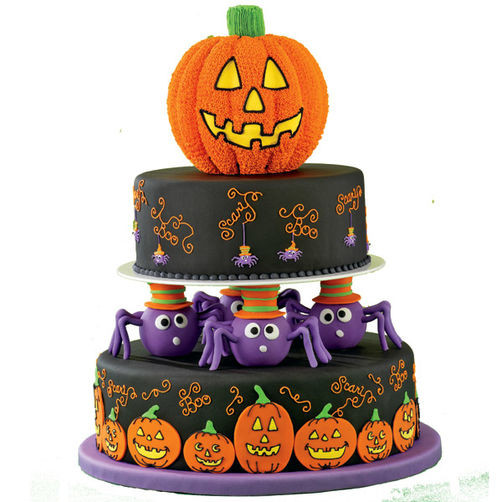Halloween Cakes For Kids
 Spin a Scary Tale Cake