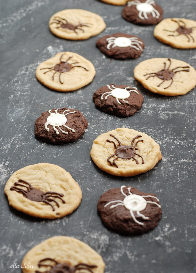 Halloween Chocolate Chip Cookies
 Creepy Crawly Halloween Chocolate Chip Spider Cookies