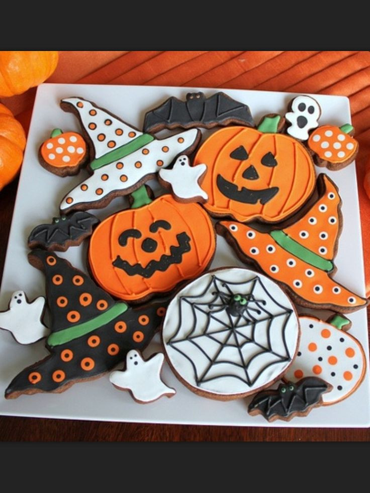 Halloween Cookies Decorations
 Best 25 Pumpkin sugar cookies decorated ideas on