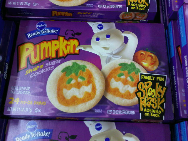 Halloween Cookies Pillsbury
 Pillsbury Pumpkin and Ghost Cookies with Masks