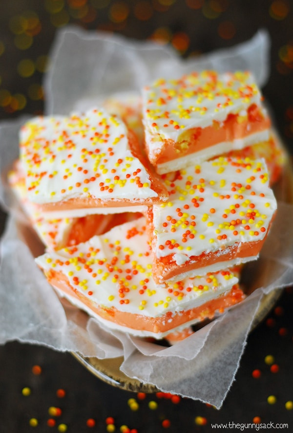 Halloween Dessert Recipes
 Candy Corn Layer Cake Recipe The Gunny Sack