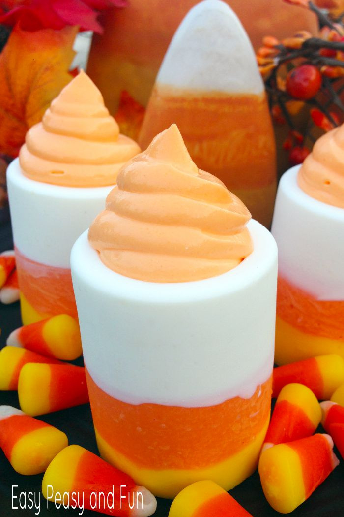 Halloween Desserts Easy
 Candy Corn Shot Glasses Halloween Desserts Easy Peasy