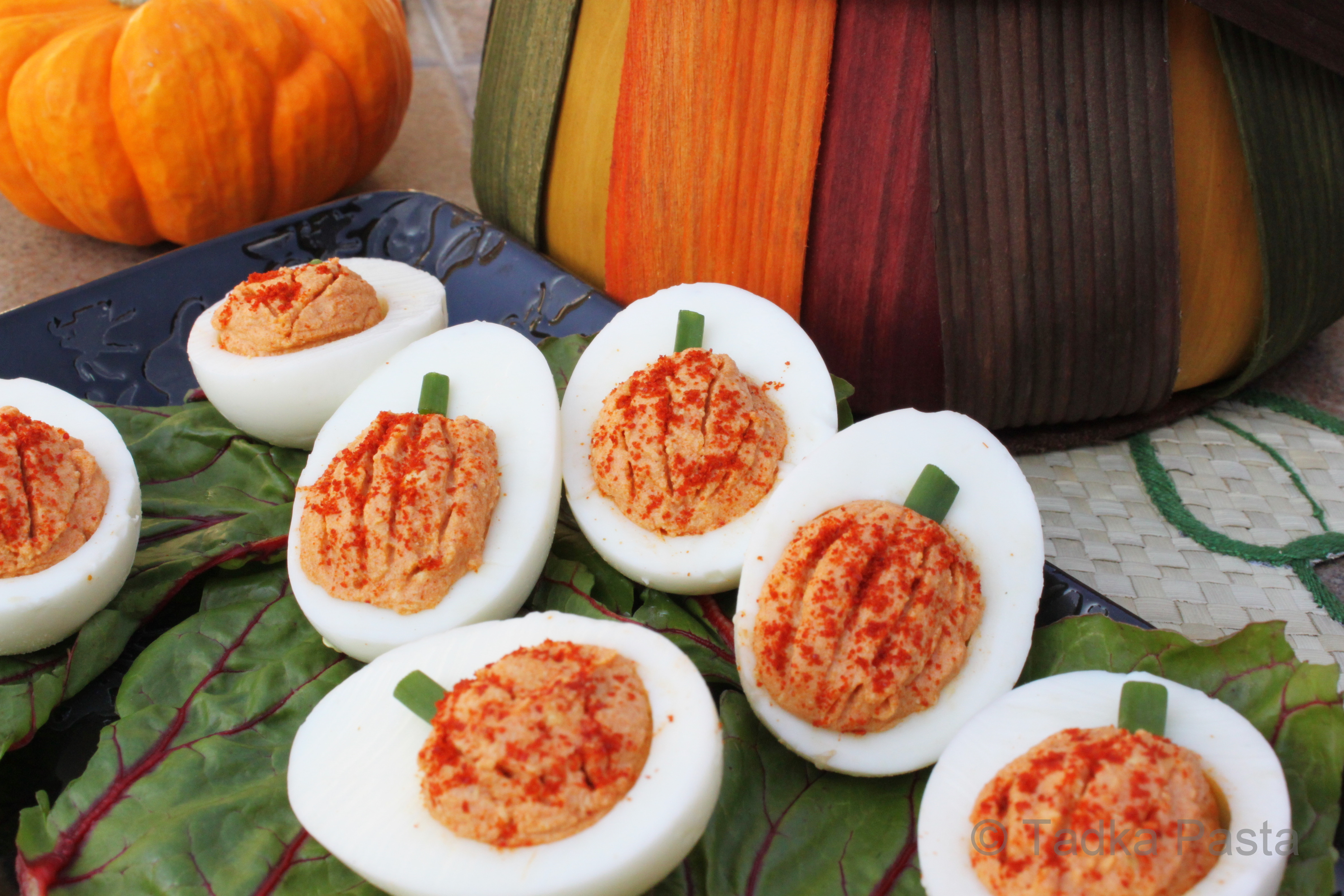 Halloween Deviled Eggs
 Eggs quisite Eats for Li’l Devils