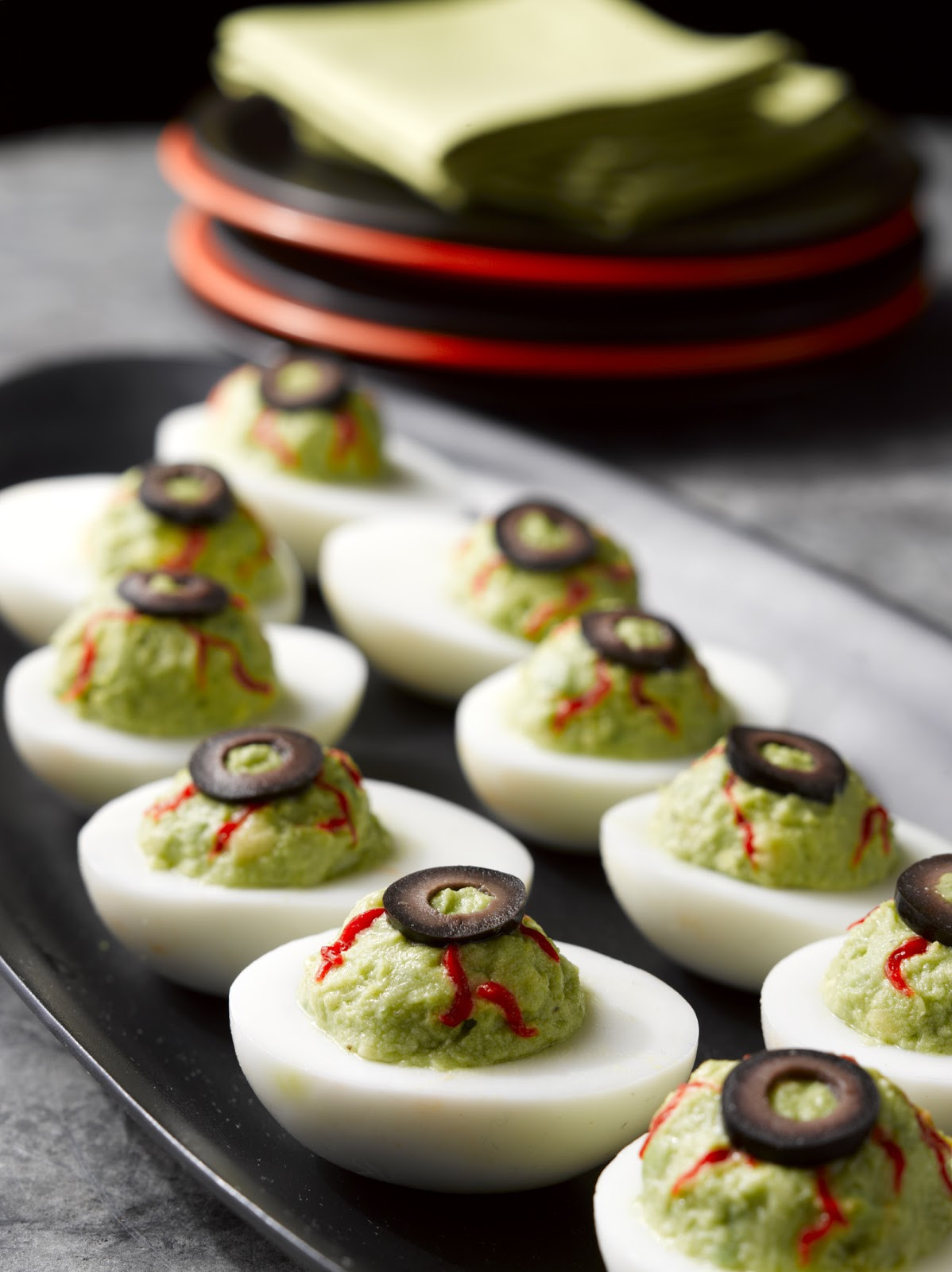 Halloween Deviled Eggs Eyeballs
 Last Minute Halloween Recipe Deviled Eyeballs La Cocina