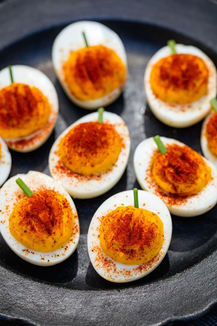 Halloween Deviled Eggs Recipes
 32 Spooky Eats For A Grown Up Halloween Party