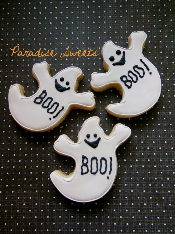 Halloween Ghost Cookies
 Halloween Ghost Sugar Cookies 1 Dozen