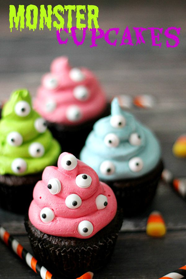 Halloween Monster Cupcakes
 Monster Cupcakes