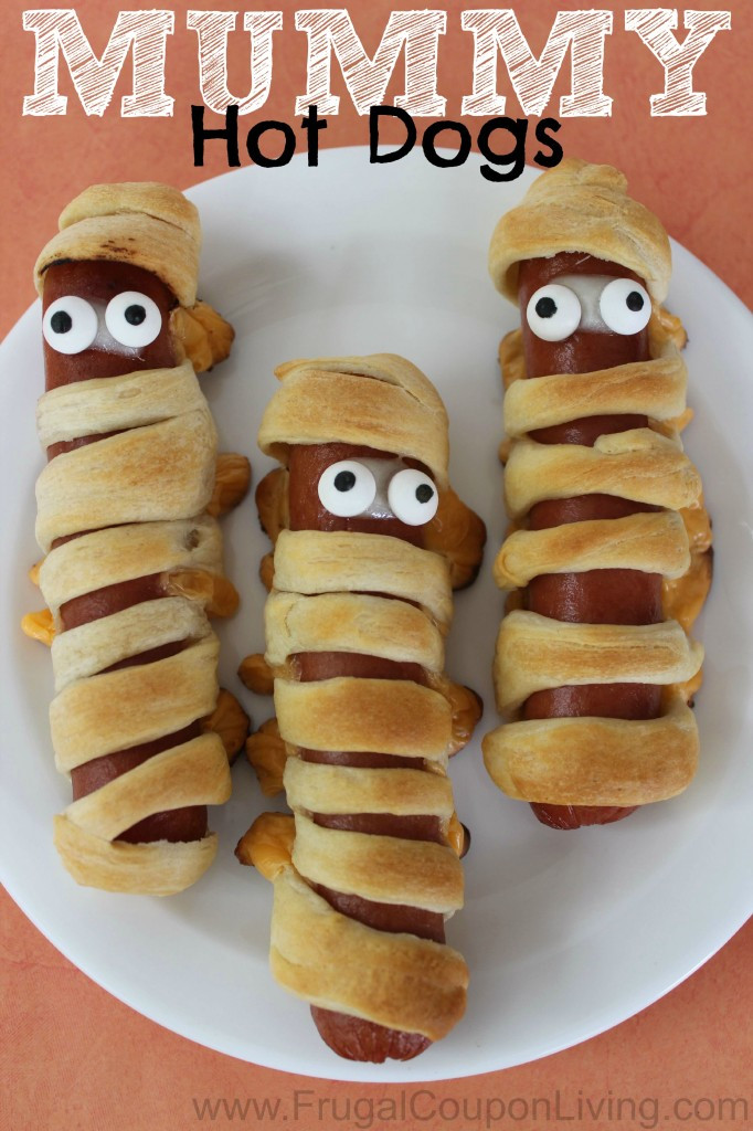 Halloween Mummy Hot Dogs
 12 Halloween Crafts and Recipes