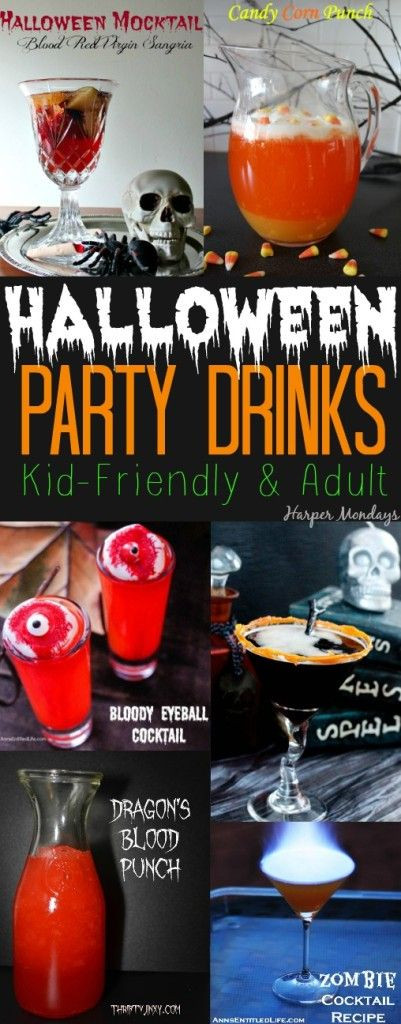 Halloween Party Drinks For Adults
 Halloween party drinks Party drinks and Halloween party
