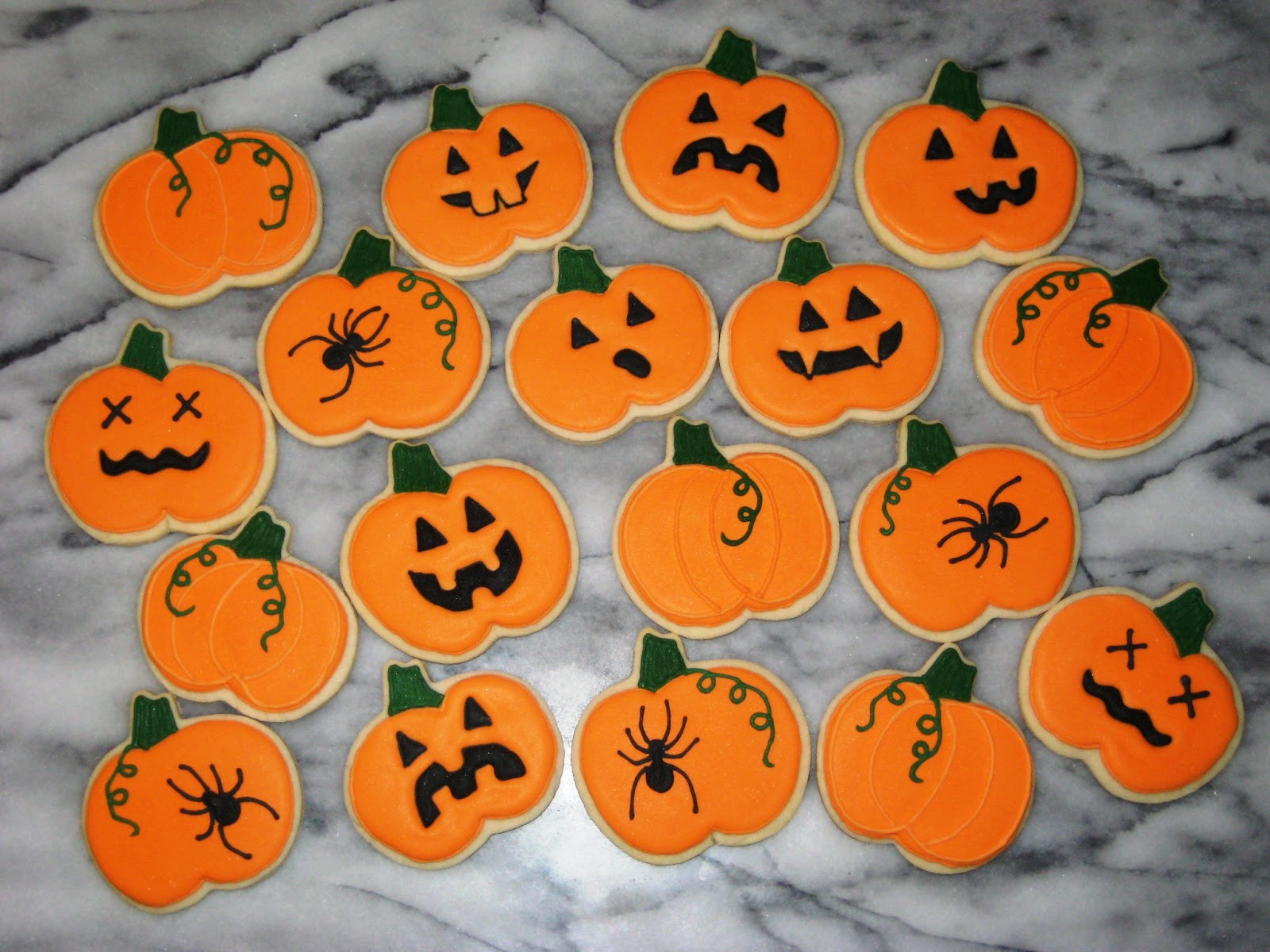 Halloween Pumpkin Cookies
 Cammy s Kitchen f Topic Decorated Cookies Shabby