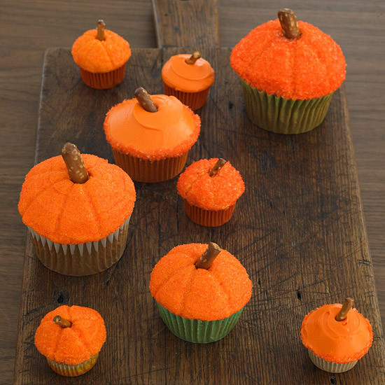 Halloween Pumpkin Cupcakes
 50 Halloween Treats