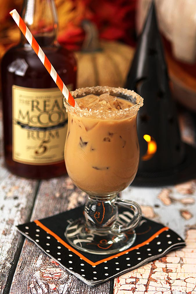 Halloween Rum Drinks
 The Halloween Express – Rum Espresso Maple Syrup and