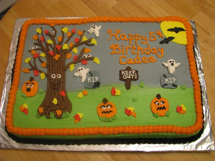 Halloween Sheet Cakes
 17 Best images about cakes and cupcakes on Pinterest