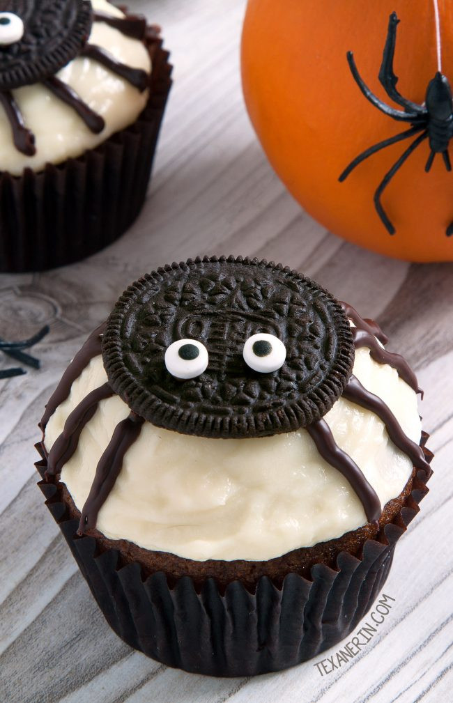 Halloween Spider Cupcakes
 Spider Cupcakes for Halloween gluten free grain free