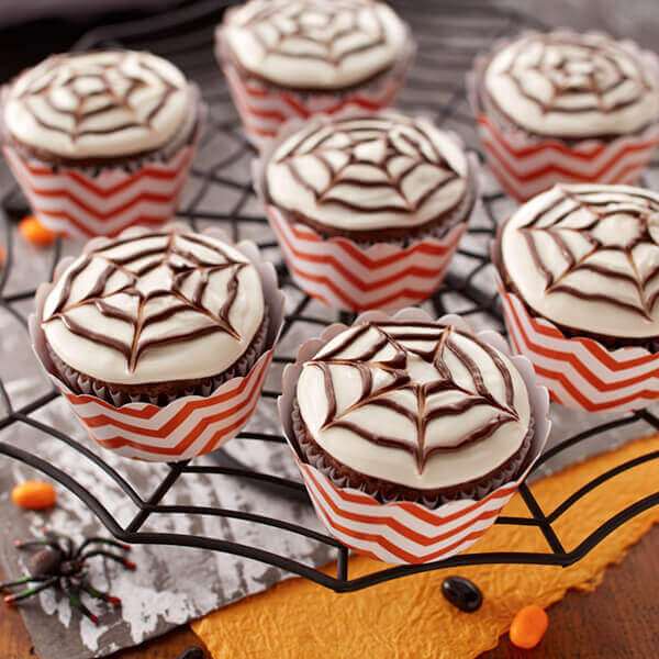 Halloween Spider Cupcakes
 Halloween Spider Web Cupcakes Recipe