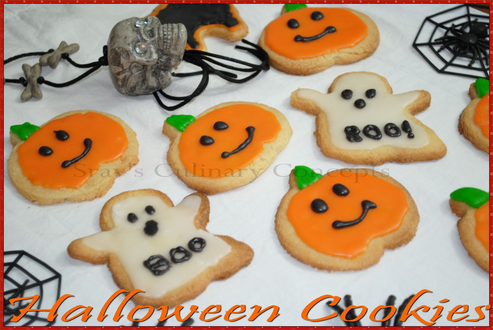 Halloween Sugar Cookies Recipes
 Srav s Culinary Concepts Halloween Sugar Cookies with