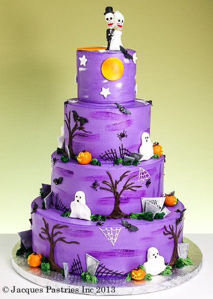 Halloween Theme Cakes
 Spooky October Wedding Cake Cakes Gallery