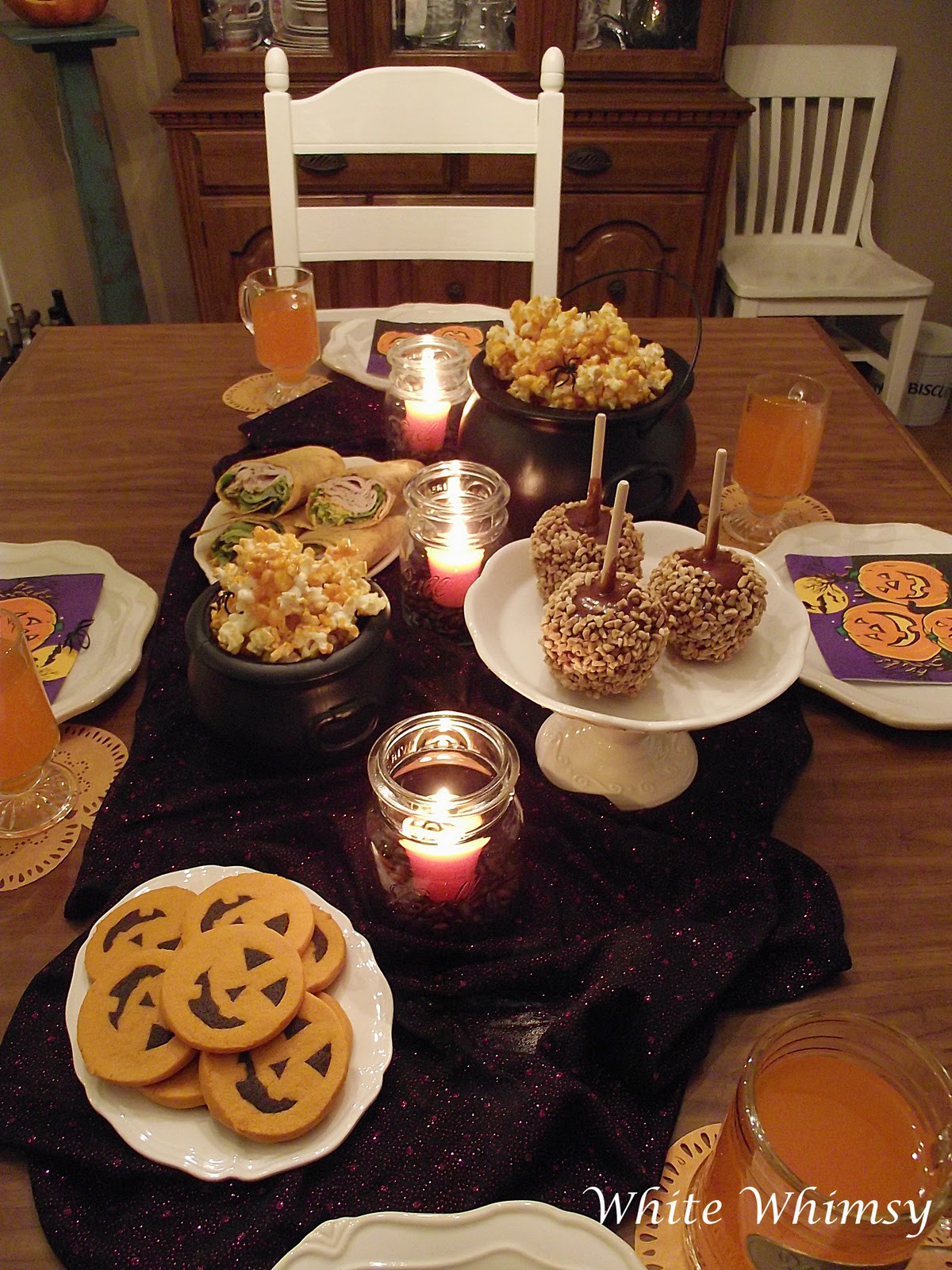 Halloween Themed Dinner
 White Whimsy A Fun Halloween Meal