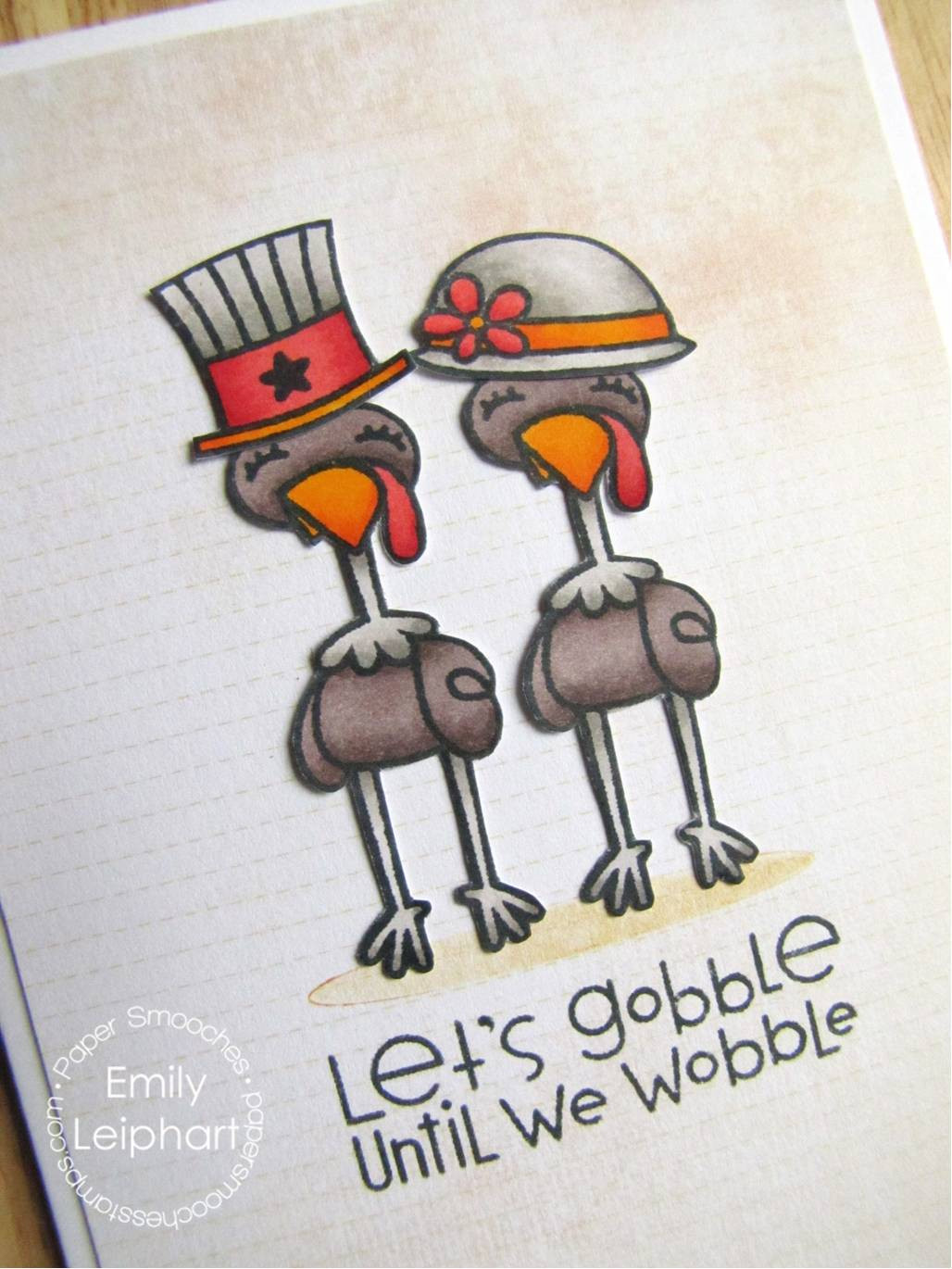 Happy Thanksgiving Jive Turkey
 Virtual Smooches Happy Thanksgiving with Noggin Toppers