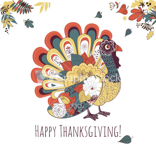 Happy Thanksgiving Turkey
 Happy Thanksgiving Beautiful Turkey Card