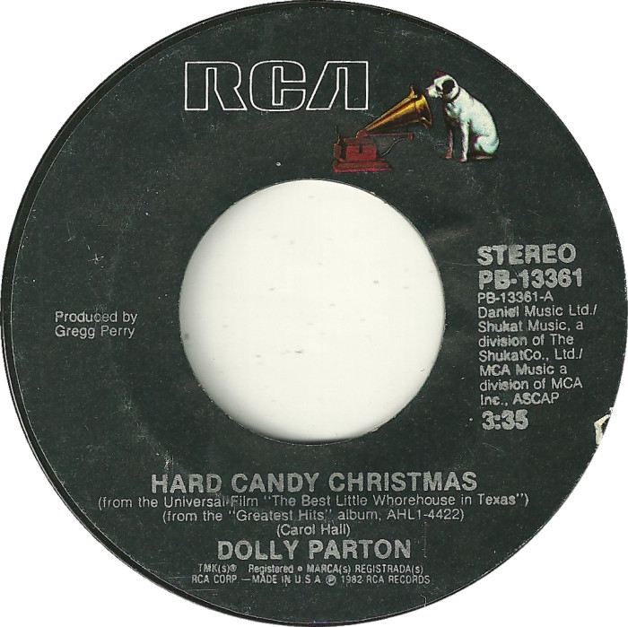 Hard Candy Christmas By Dolly Parton
 45cat Dolly Parton Hard Candy Christmas Me And