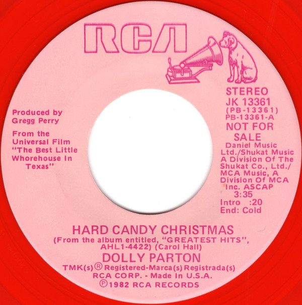 Hard Candy Christmas By Dolly Parton
 Dolly Parton Hard Candy Christmas Vinyl 7" Single