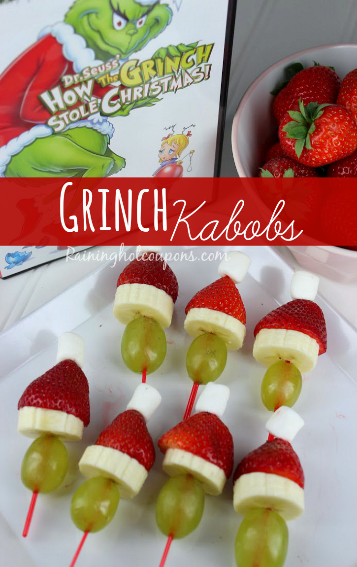 Healthy Christmas Snacks For School Parties
 Grinch Kabobs Recipe