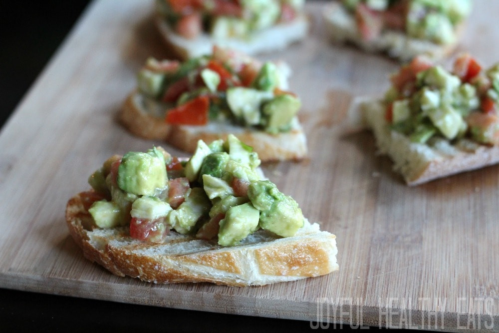 Healthy Fall Appetizers
 Avocado Crostini Healthy Appetizers