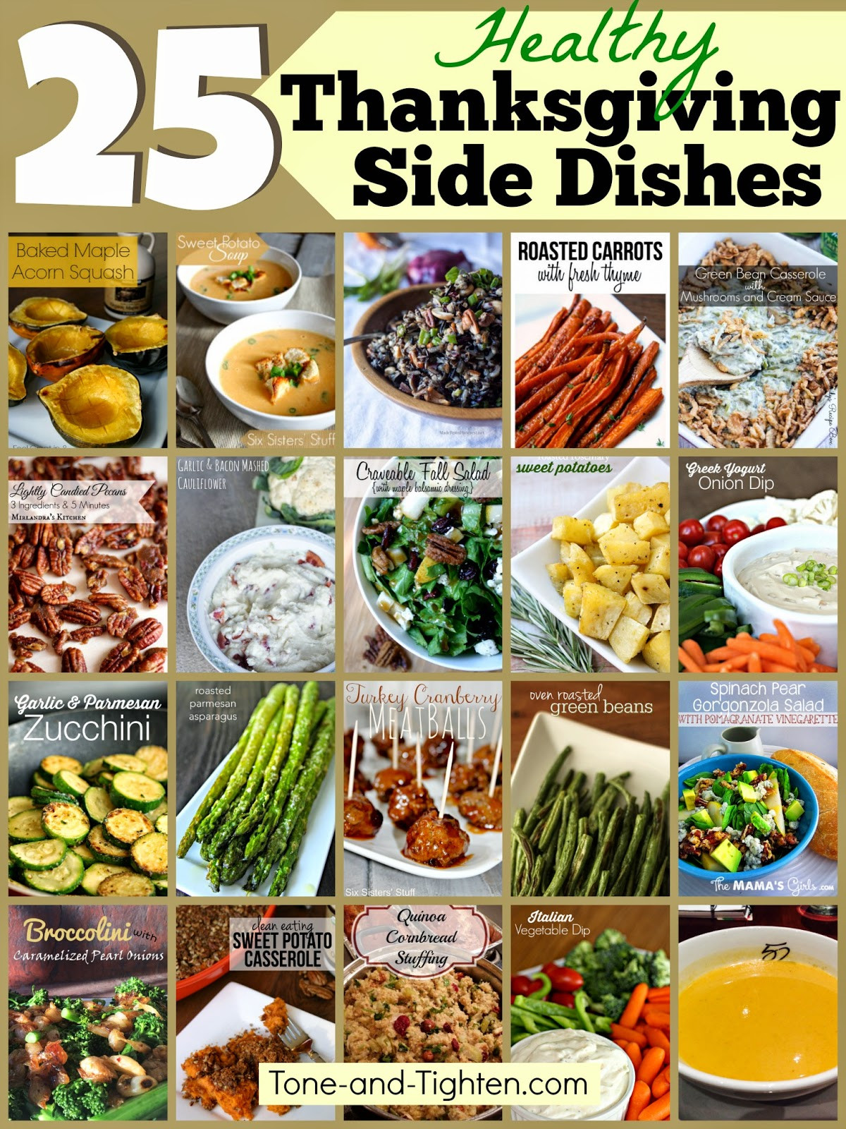 Healthy Side Dishes For Thanksgiving
 25 Healthy Thanksgiving Side Dishes – Healthier options