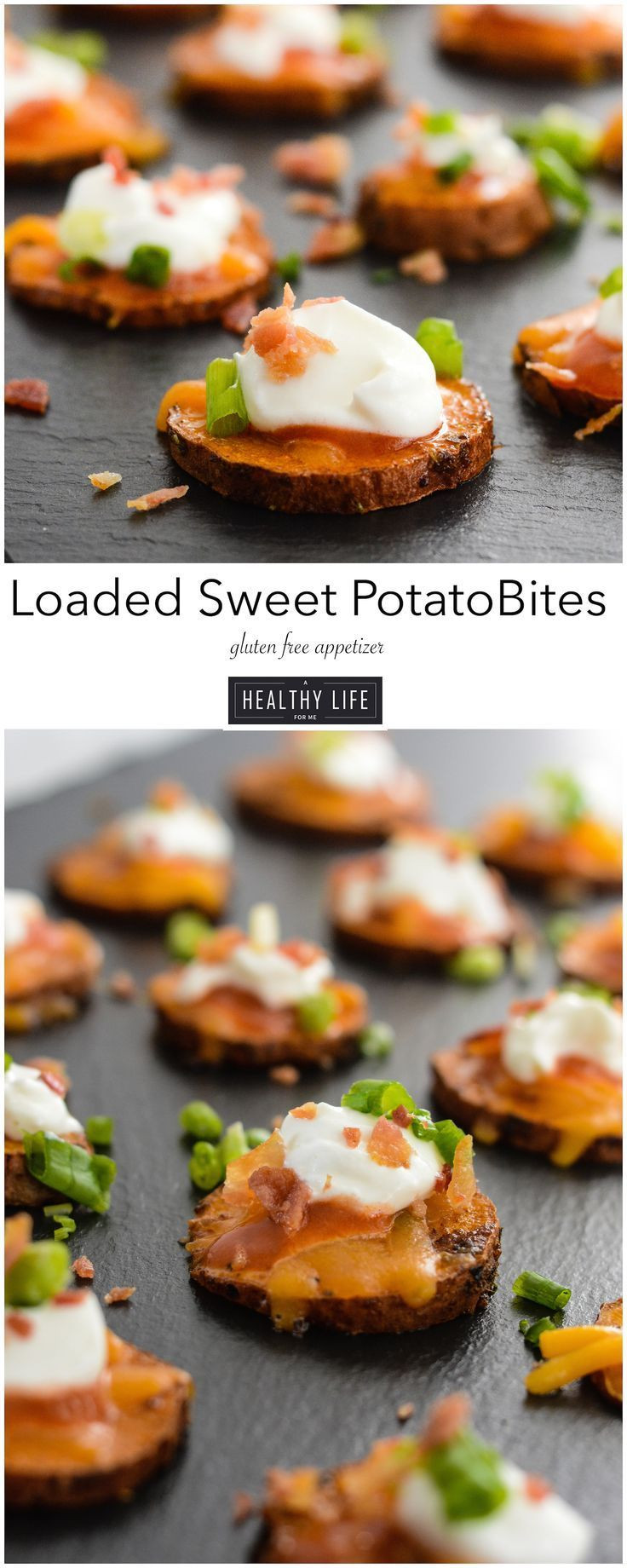 Healthy Thanksgiving Appetizer Recipes
 Loaded Sweet Potato Bites Recipe