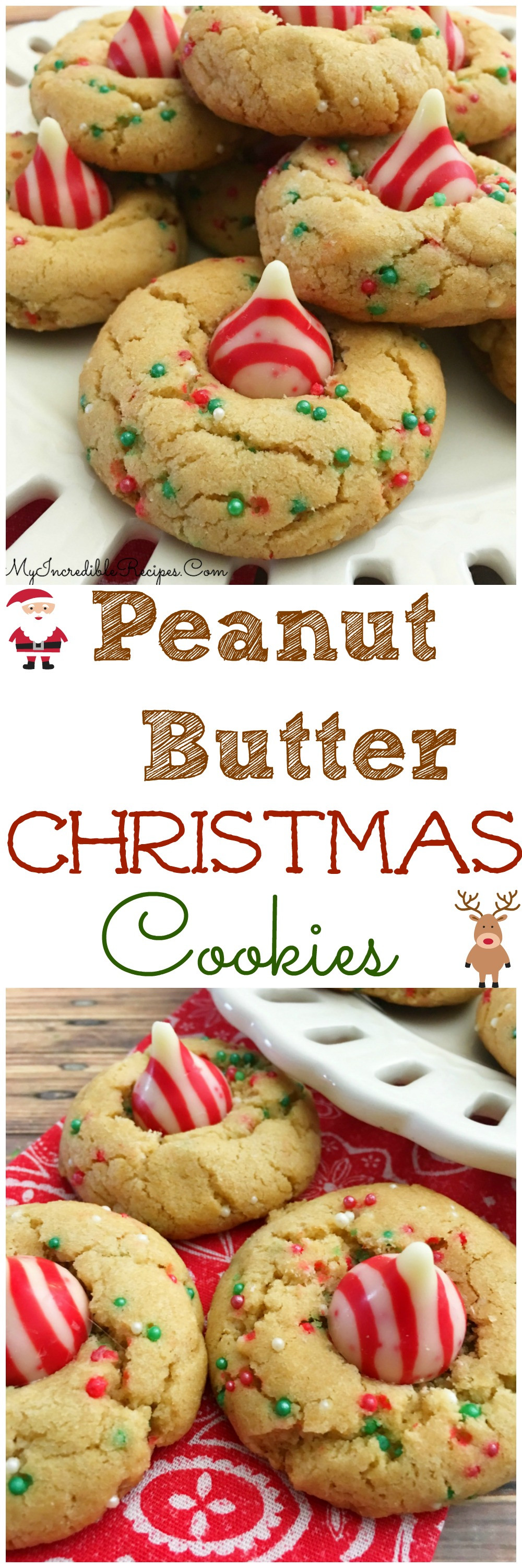 Holiday Christmas Cookies
 Peanut Butter Christmas Cookies