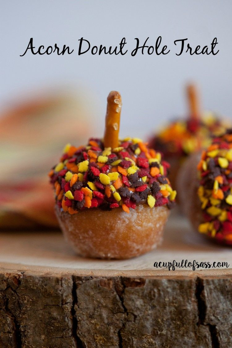 Holiday Desserts For Thanksgiving
 Acorn Donut Holes Recipe