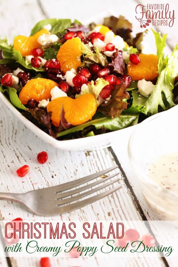 Holiday Salads Thanksgiving
 Christmas Salad with Creamy Poppy Seed Dressing