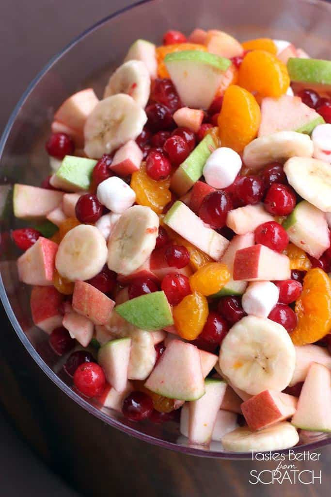 Holiday Salads Thanksgiving
 Apple Cranberry Fruit Salad Tastes Better From Scratch