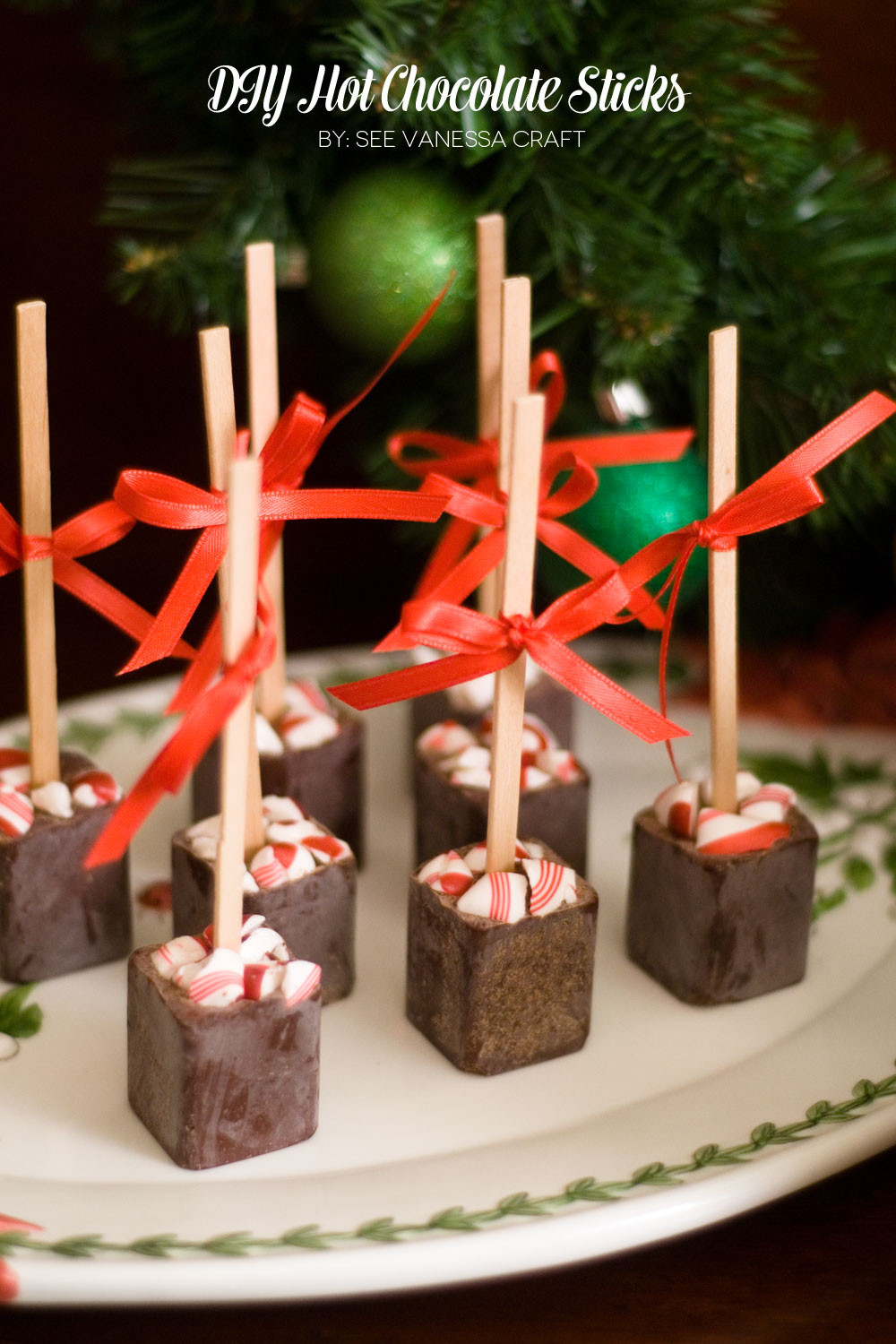 Homemade Christmas Candy Gifts
 handmade holiday party diy hot chocolate on a stick