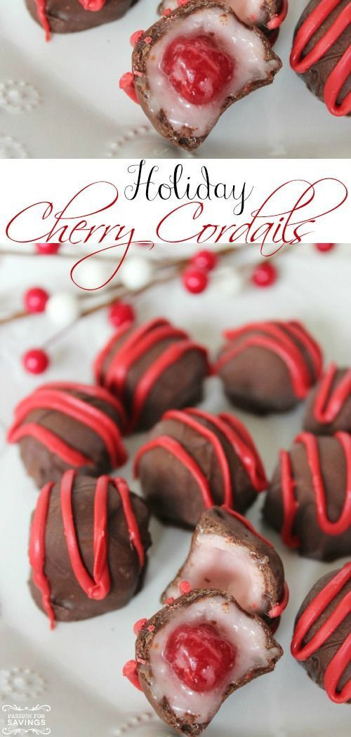 Homemade Christmas Desserts
 Easy Homemade Cherry Cordails Recipe Love this Easy