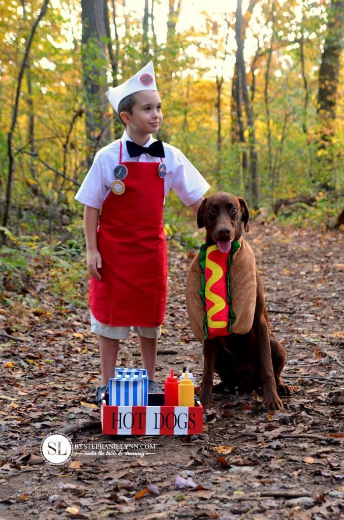 Hot Dog Halloween Costume For Dogs
 Hot Dog Vendor Costume