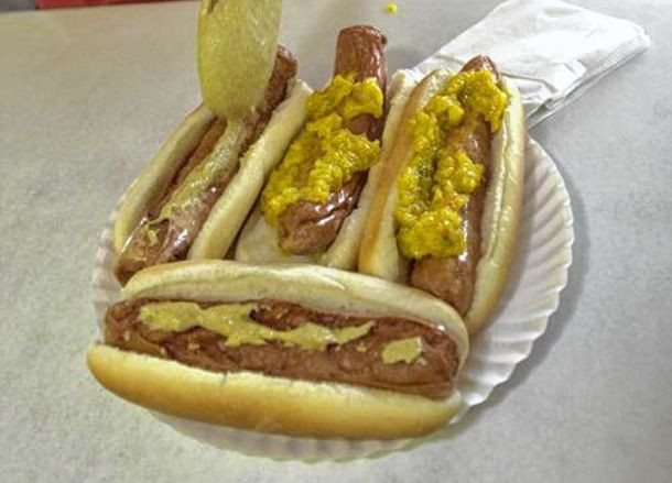 Hot Dogs And Hot Dog Buns Are Complements. If The Price Of A Hot Dog Falls, Then
 Fried hot dogs with mustard from Rutt s Hut in Clifton