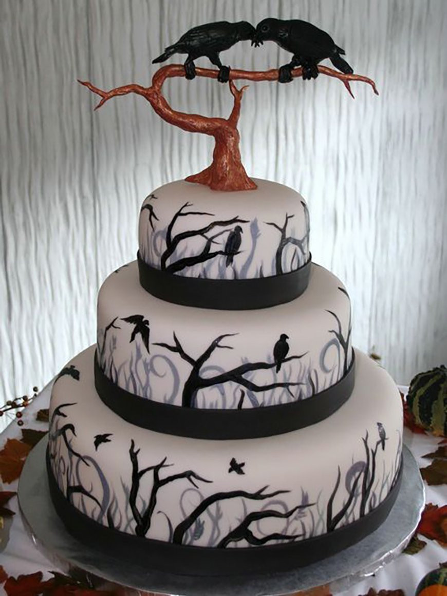 Images Of Halloween Cakes
 23 Halloween Wedding Cakes