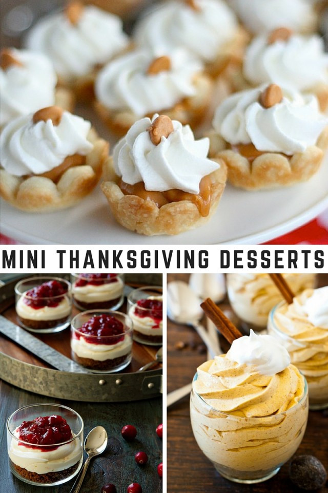 Individual Thanksgiving Desserts
 Mini Thanksgiving Desserts