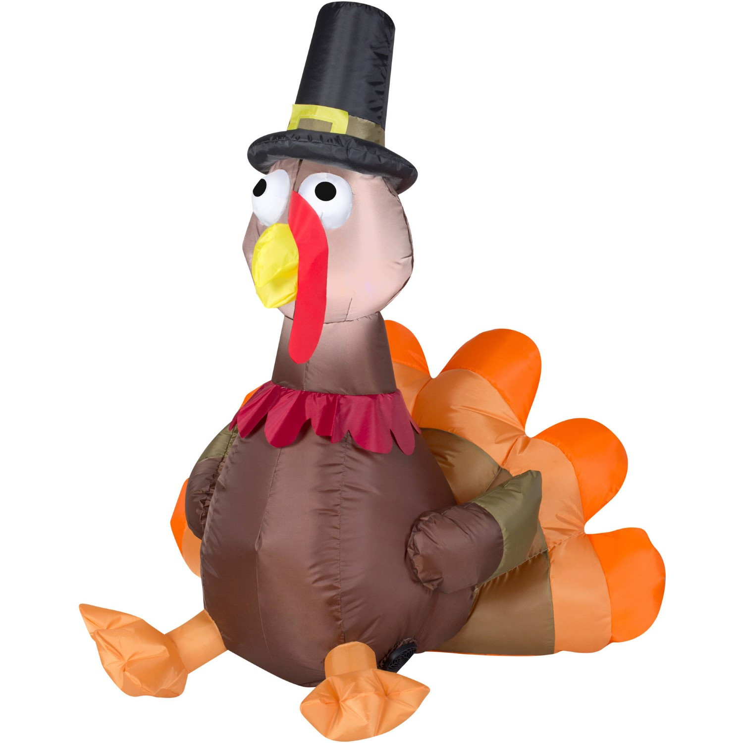 Inflatable Thanksgiving Turkey
 Thanksgiving Airblown Inflatable 3 5 ft Pilgrim Turkey