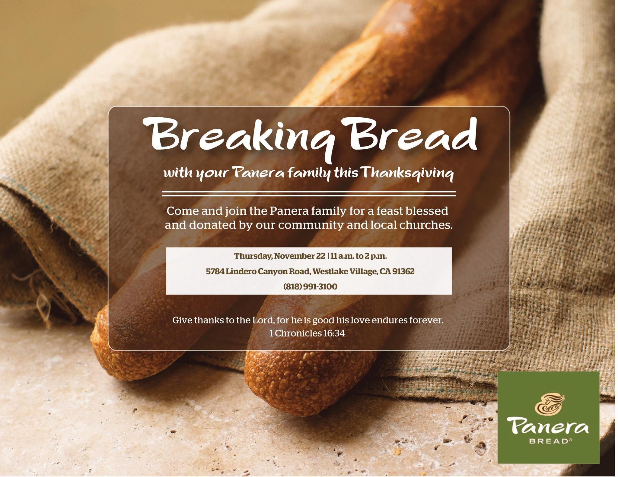 Is Panera Bread Open On Thanksgiving Day
 Panera Bread fers Free Thanksgiving Dinner to Anyone