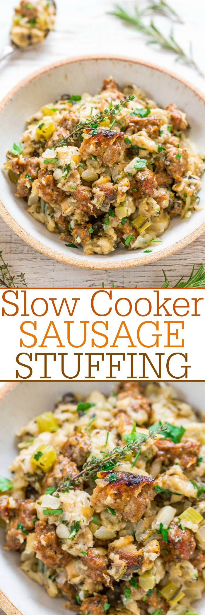 Italian Thanksgiving Recipes
 Slow Cooker Sausage Stuffing Recipe