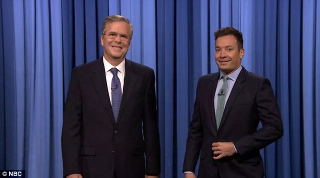 Jimmy Fallon Jeb Bush Guacamole
 Jeb Bush starts presidential campaign on Tonight Show with