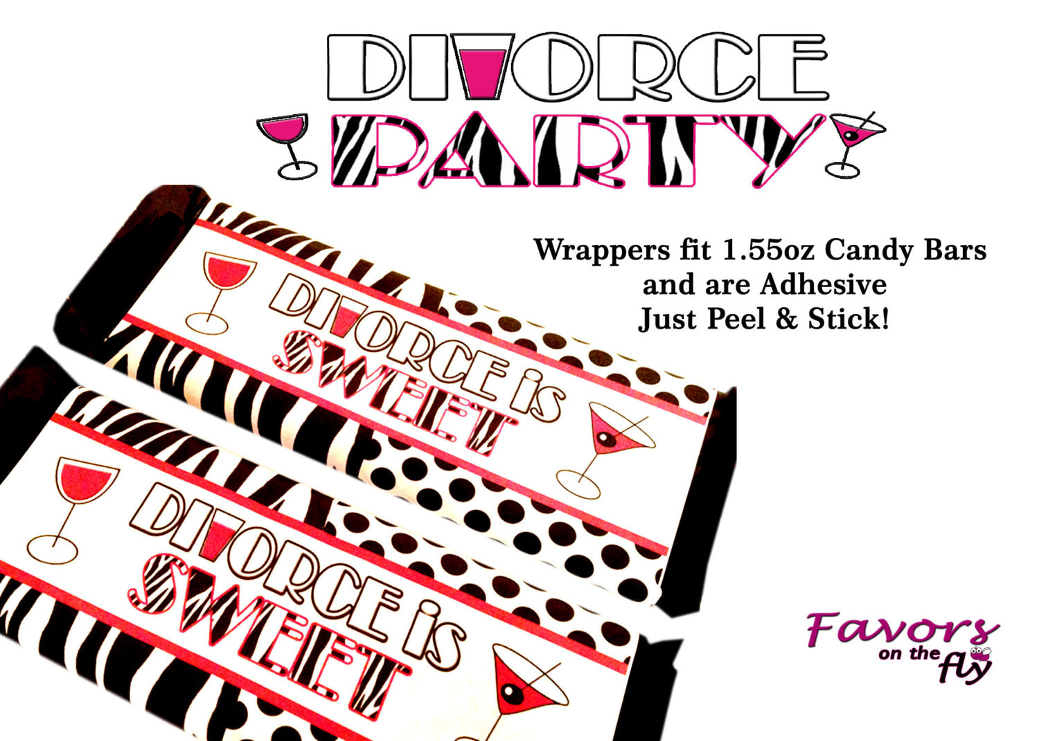 Kent Candy Christmas Divorce
 Divorce Party Adhesive Candy Bar Wrappers Sweet Divorce
