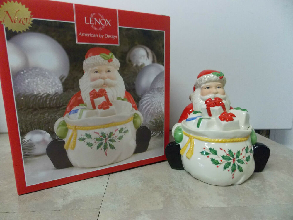 Lenox Christmas Candy Dish
 Lenox Holiday Santa Covered Candy Dish in Original Box