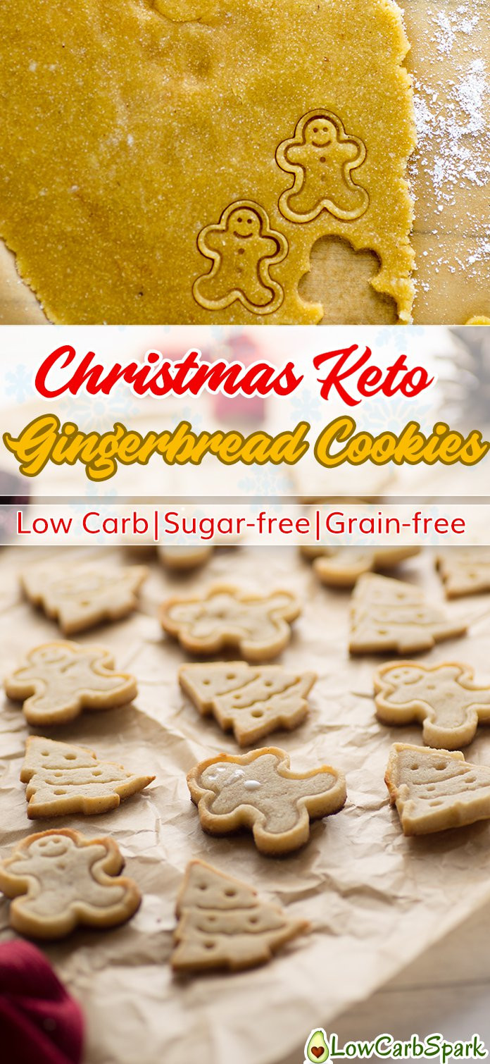 Low Sugar Christmas Cookies
 Christmas Keto Gingerbread Cookies Low Carb Sugar free