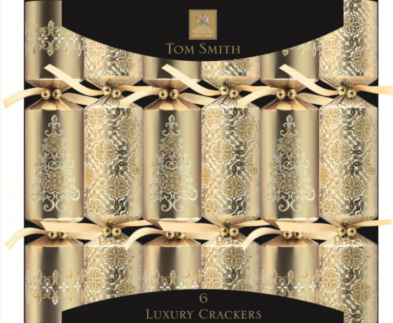 Luxary Christmas Crackers
 Cream & Gold Tree Luxury Christmas Crackers